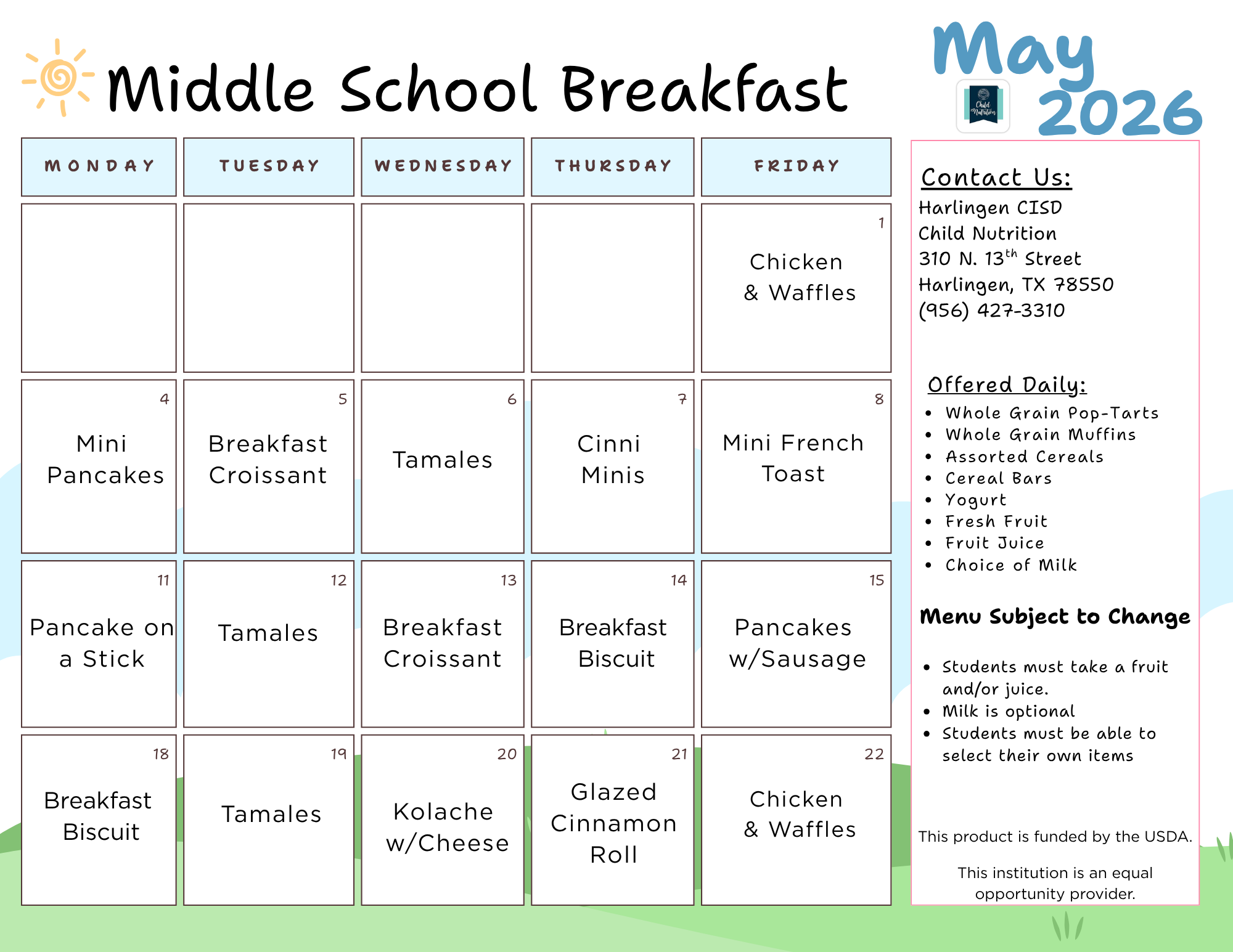 Middle School Breakfast